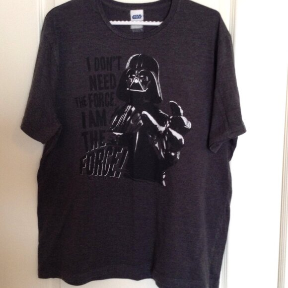 Star Wars Darth Vader T-Shirt "I Don't Need The Force I Am The Force" Graphic - Picture 1 of 5